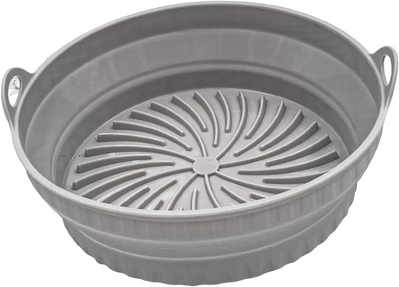 Silicone Air Fryer Tray Foldable High Temperature Resistant Non stick