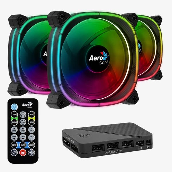 Aerocool Astro 12 Pro ARGB 3-Fan Cooling Kit with Hub &amp; Remote