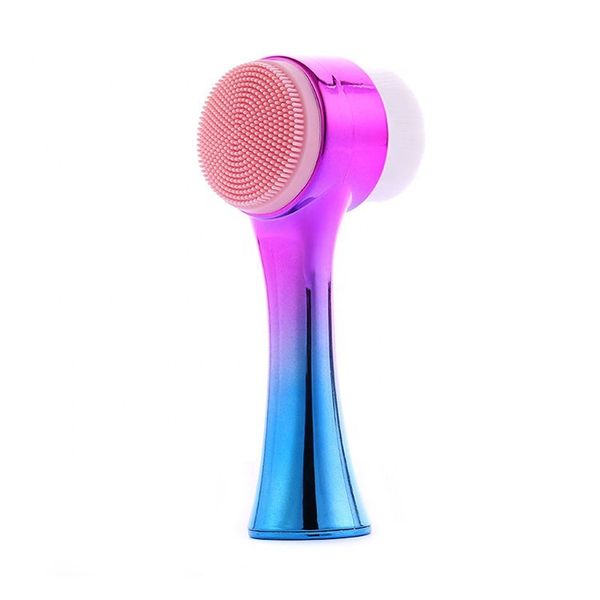 Double-sided Silicone Face Exfoliating Cleansing Brush