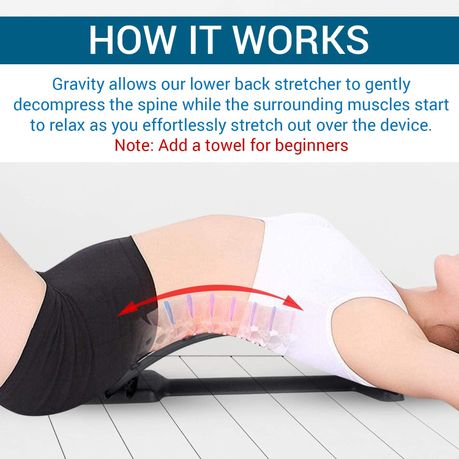 Adjustable Back Stretcher and Lumbar Pain Relief Device, Shop Today. Get  it Tomorrow!