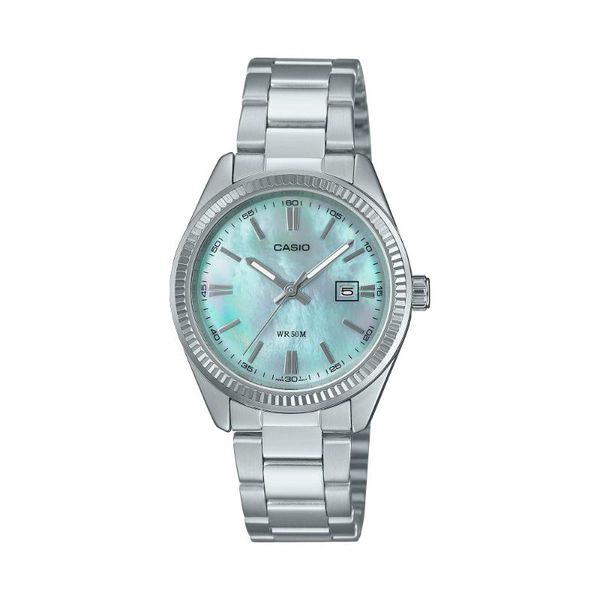 Casio Womens Blue Analogue Metal Strap Watch-Ltp-1302ds-2avdf