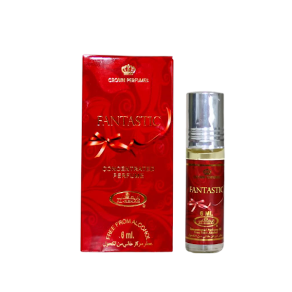 6 x 6ml Al-Rehab Fantastic Attar, Oil Perfume Fragrance Non-Alcoholic