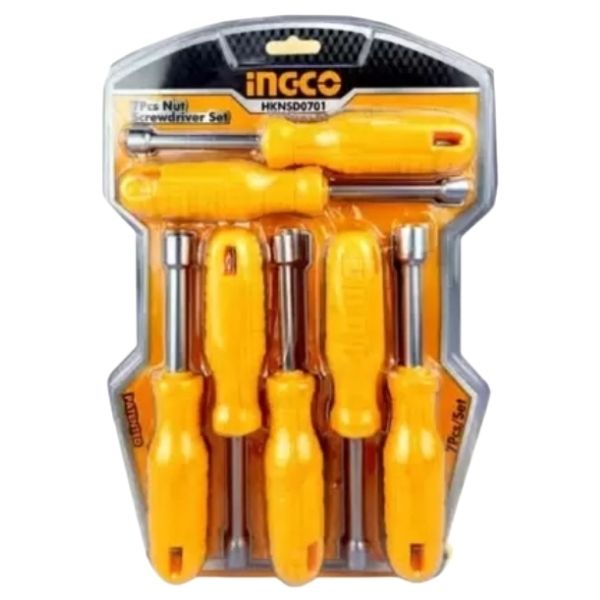 Ingco - Screwdriver / Nut Screwdriver Set - (7 Piece)