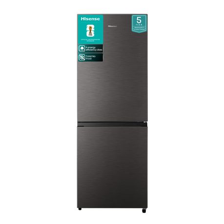 Hisense 223L Bottom Freezer Fridge-Titanium Inox