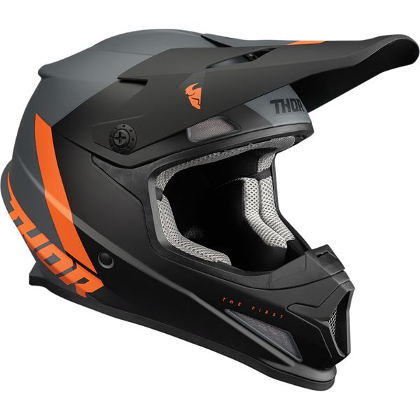 Thor Sector Chev Charcoal/Orange Helmet image