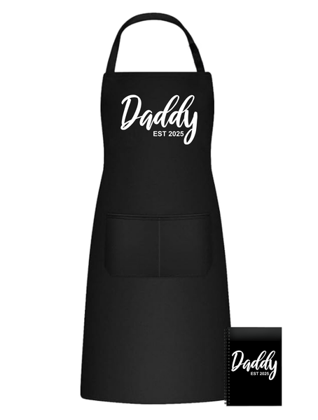 New Daddy 2025 Funny Apron Great Father's Day Birthday Christmas Gift 501