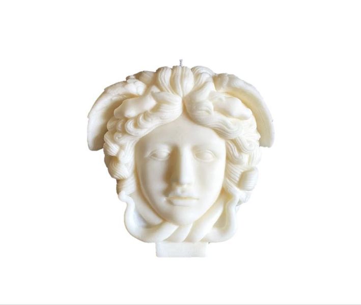Aesthetic Medusa Head Candle - Milk &amp; Honey Scented