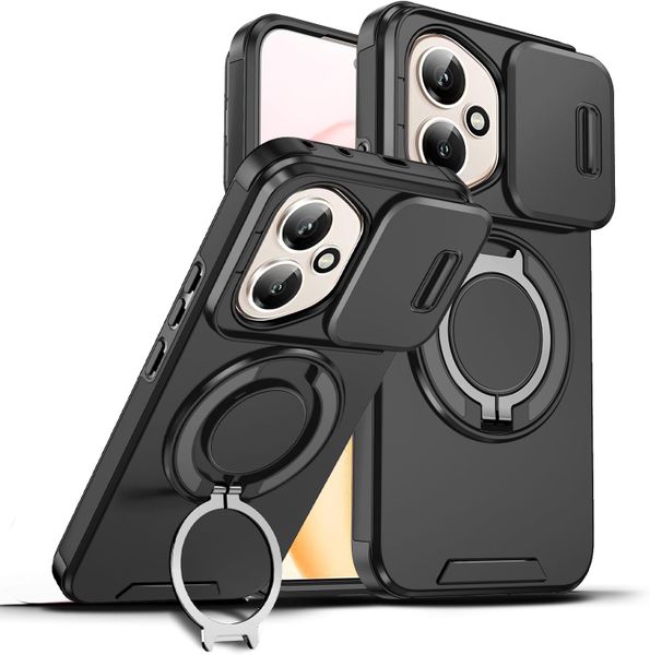 Magnetic Rotate Ring Holder Phone Case Compatible With Xiaomi Poco F8 Ultra
