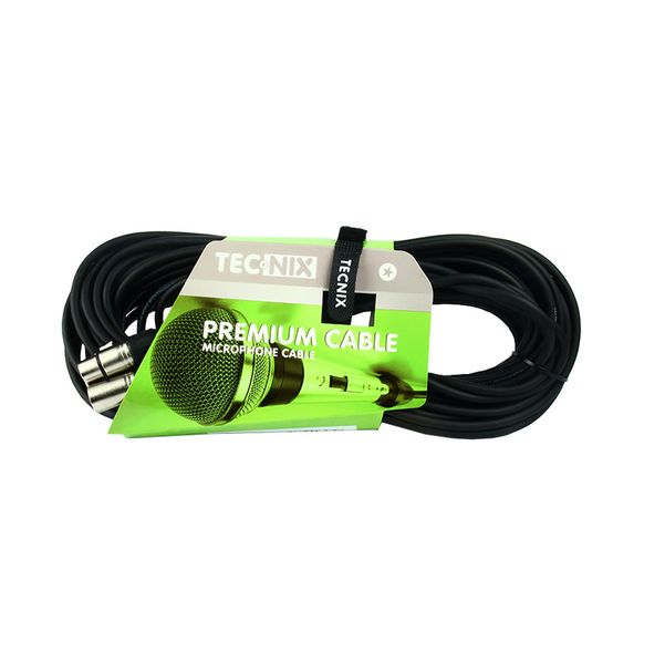 Tecnix 20m XLR-XLR Microphone Cable - Black
