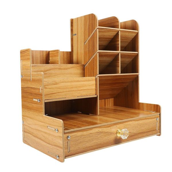 Multi-Purpose Wooden Desk Organizer For Home , School, Office-GC-30