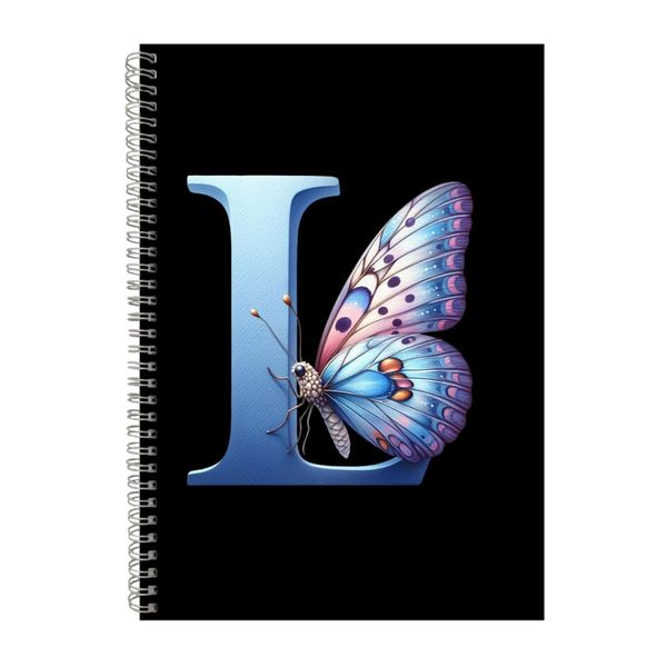 Butterfly L A4 Notebook Spiral Lined Trendy Note image