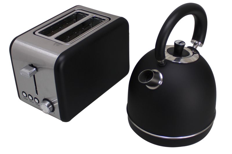1.8 Liter Dome Kettle &amp; Rectangular 2 Slice Toaster Combo