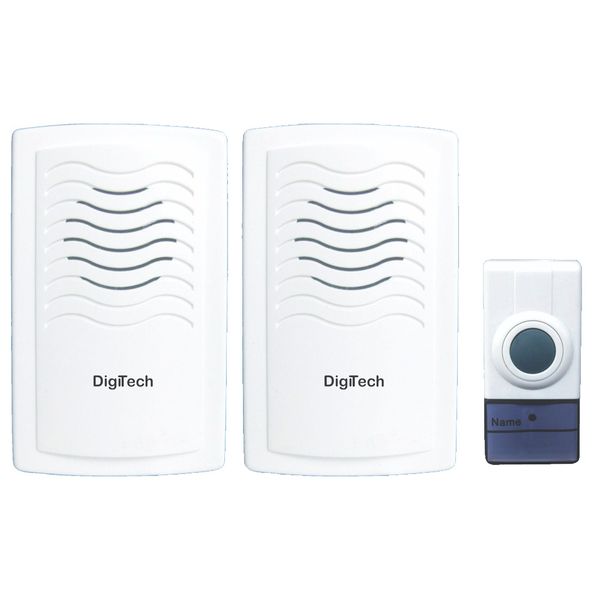 DigiTech Wireless Digital Door Chime with 2 Receivers