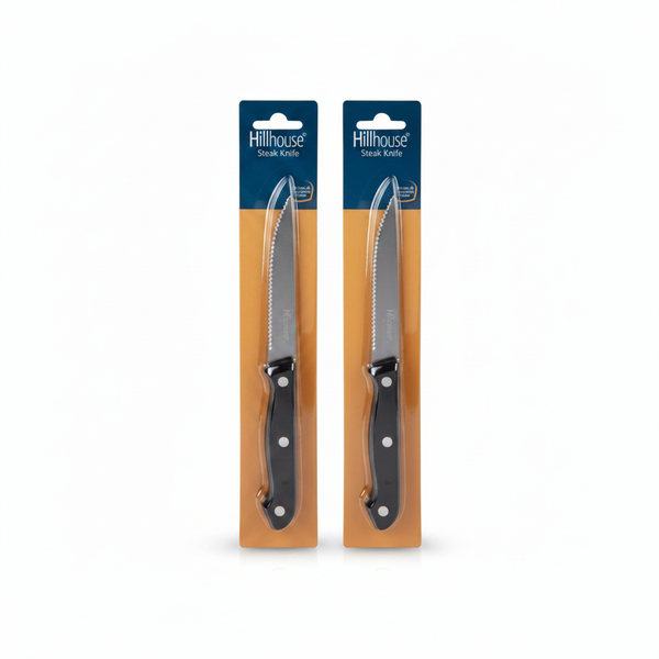 Hillhouse Steak Knife with 11cm Blade, Durable ABS Handle - 2 Pack