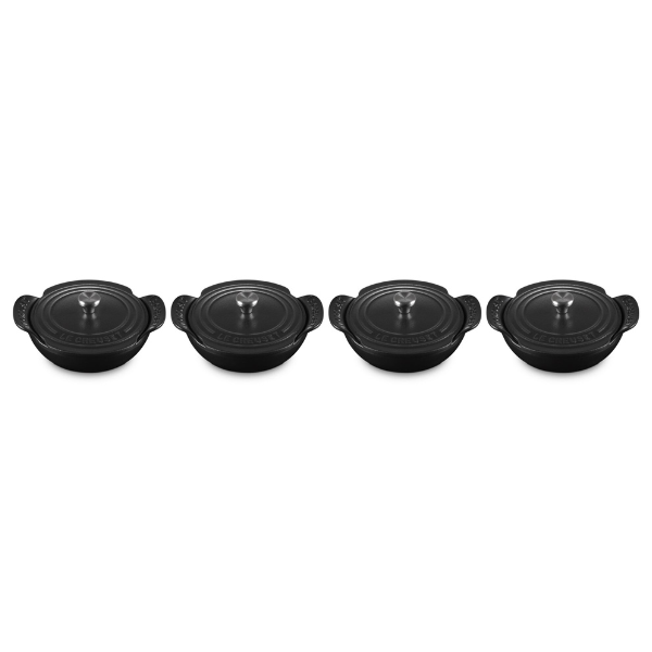 Le Creuset Gourmet Collection Set of 4 Mini Braisers with Lids