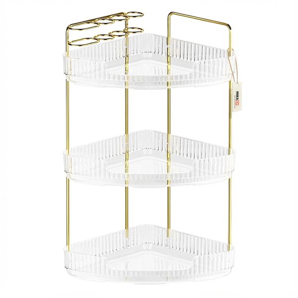 MIkaco Corner Countertop/Vanity/Makeup Organizer Cosmetic Storage Rack