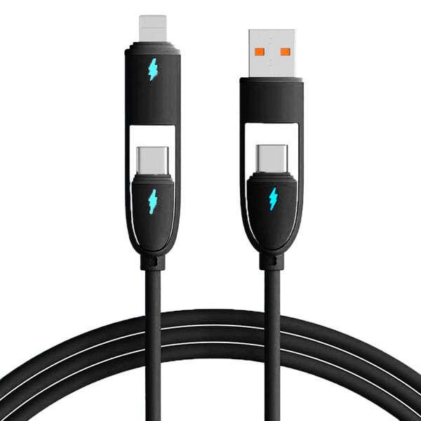 4 in 1 Single Comprehensive Charger Data Cable | 100W PD Fast Charge |SD04