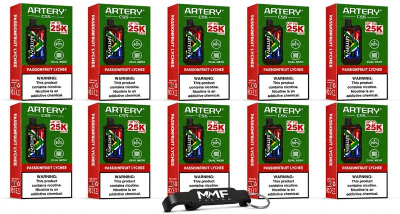 Artery MMF Edition 25000 Puff Dispo Vape - Passionfruit Lychee (Pack of 10)