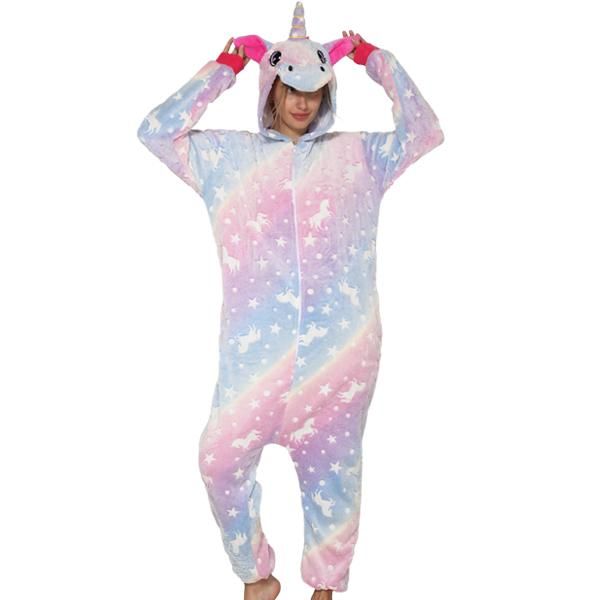 Iconix Adults Pastels Glow In The Dark Unicorn Onesie