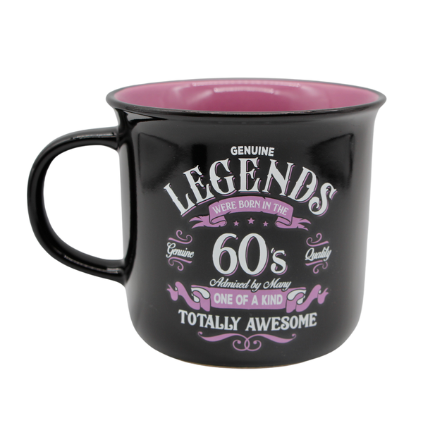 Legends Mug - Decade: 1960's - Pink