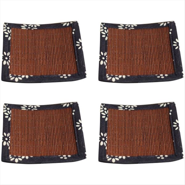 A-Bamboo Mat Coaster Bamboo Mug Pads Rattan Coaster Cup Pad Bamboo Sushi Ma