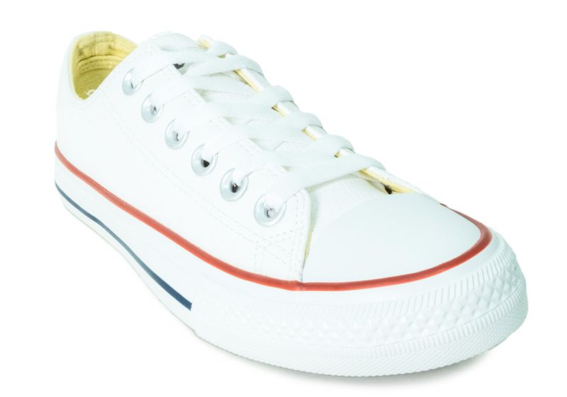 Soviet Mens Viper Vulcanised Low Cut PU Sneaker - White