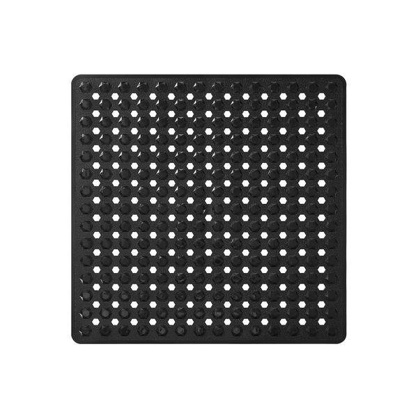 Square Shower Floor Mat Non Slip, 21"x21" Machine Washable Bath Tub Mat