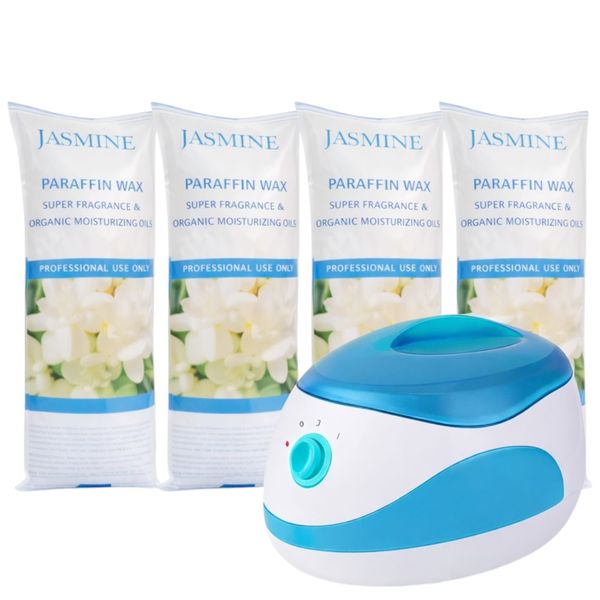 Paraffin Wax Warmer - 4 Pack Jasmine Paraffin Wax Blocks 453g Hand Foot Spa