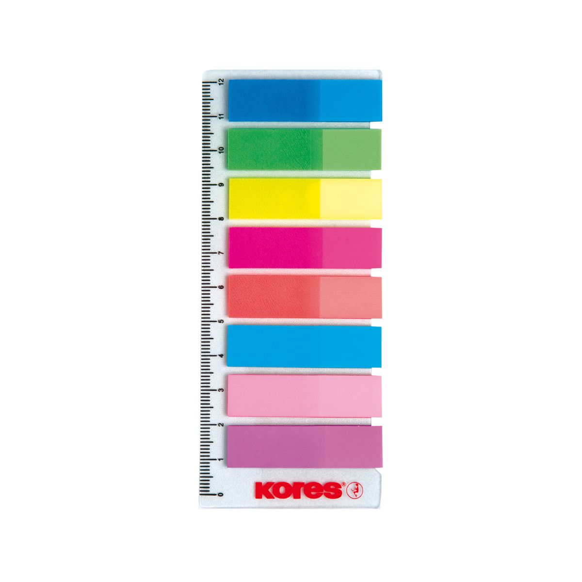 TTO Adhesive Marker PP 12 x 45 mm 5 x 25 mm Sheets Neon Mix