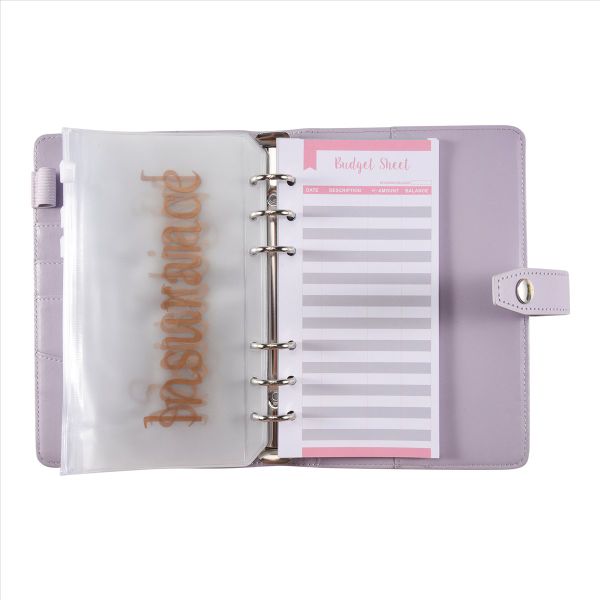 Budget Binder with Zipper Envelopes Cash Envelopes for Budgeting B