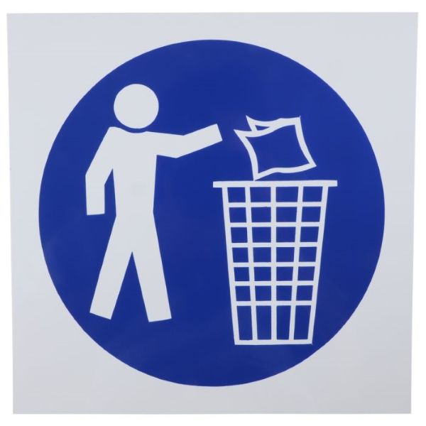 Plastic Keep Area Clean Sign 290 x 290mm
