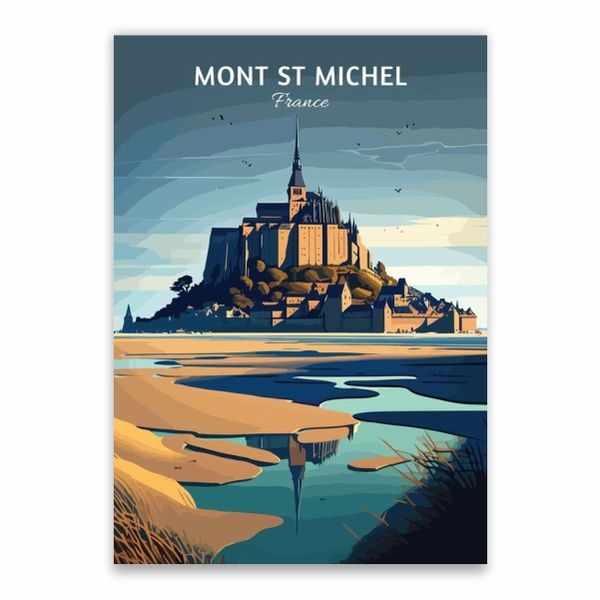 Mont St Michel France Poster - A1