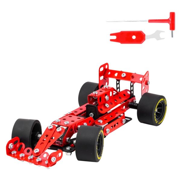 201 Pieces Racing Car Model Building Block Set - Red/Black