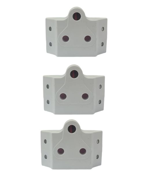 3 Pin Plug Adaptor Set of 3
