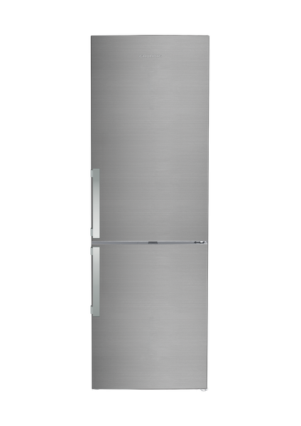 Grundig GKNG 26840 324L Freestanding Combi Fridge - Pearl Steel