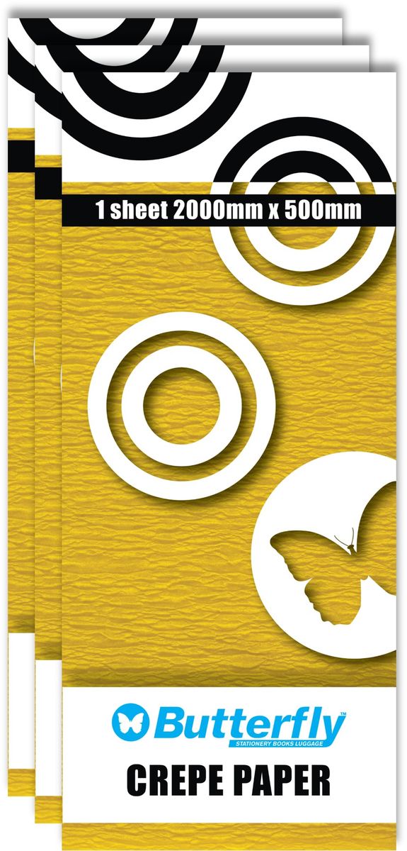Crepe Paper - 1 Sheet (2Mx500Mm) Gold C38 X3 | Shop Today. Get it