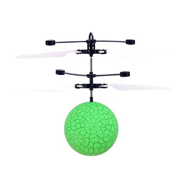 Olive Tree - Hand-Operated Green Ball Drone Aircraft with Light