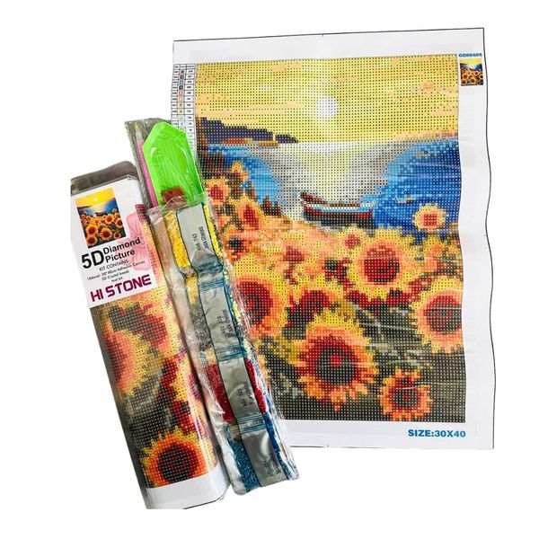 6-Pack 5D Diamond Art Kit Combo - Crystal Bead Painting Sets | 30x40cm