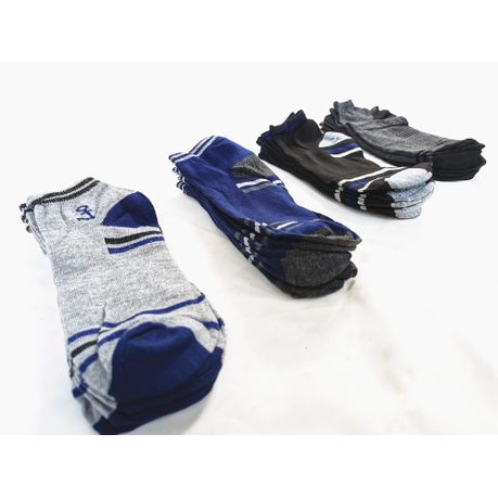 Cushioned Thick Sports Ankle Socks With Reinforced Toe & Heel