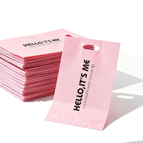 100Pcs Pink Polybags Gift Business Courier Packaging Clothing Shipping Bag