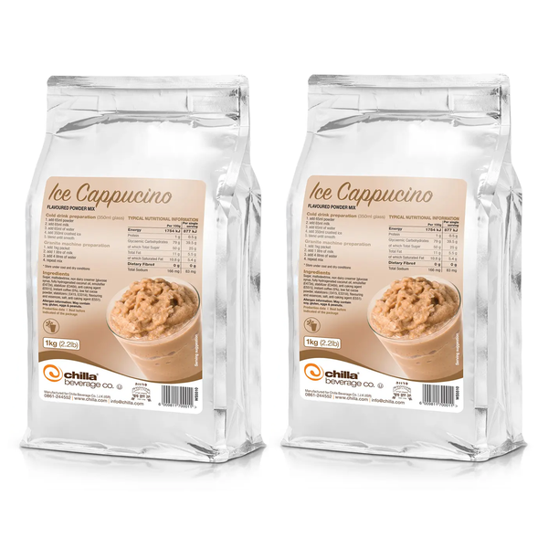 Chilla - Pack of 2 - Ice Cappuccino Powder 1kg