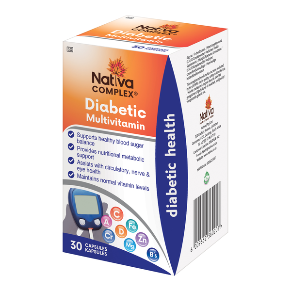 Nativa Diabetic Vitamin Complex Capsules - 30s