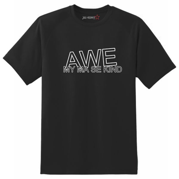 Just Kidding Boys "Awe My Ma se Kind" Short Sleeve T-shirt Black