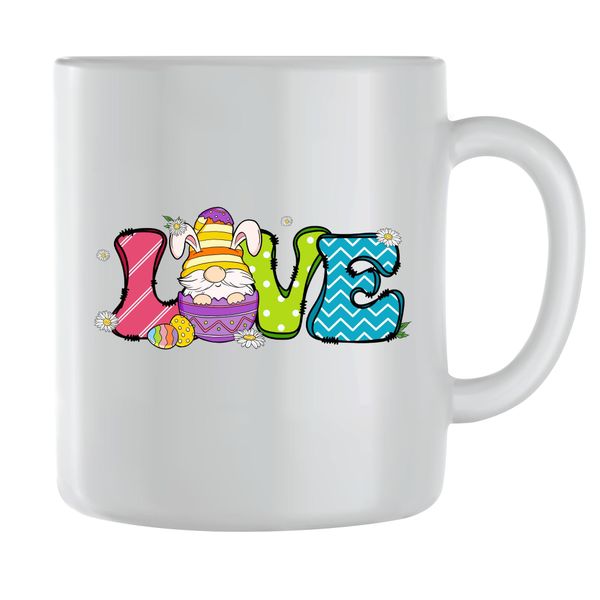 Love Coffee Mugs for Men Women Trendy Easter Graphic Design Cups Present087