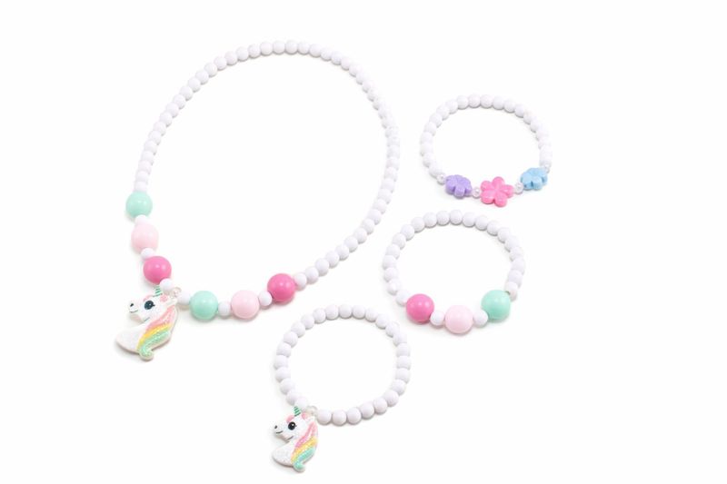 Unicorn Beaded Jewelry Set for Kids
