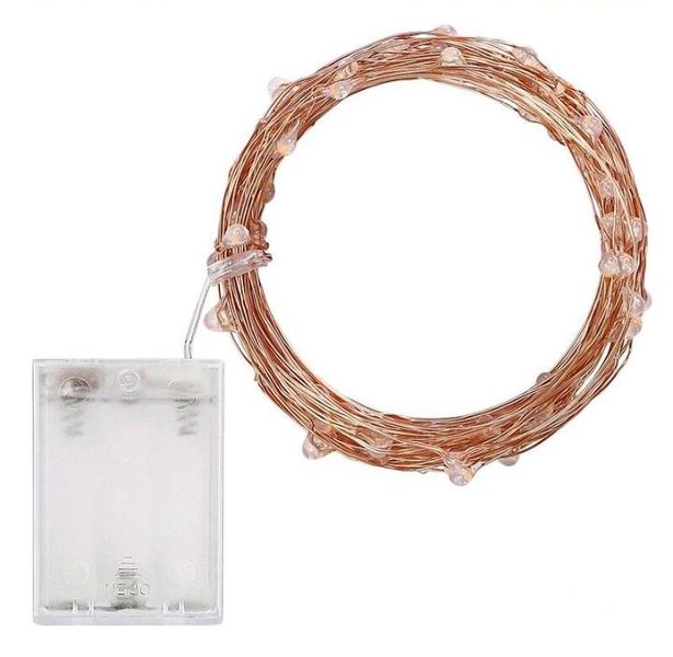 ZYF-93 Copper Wire Battery Operated Fairy Light White 10M