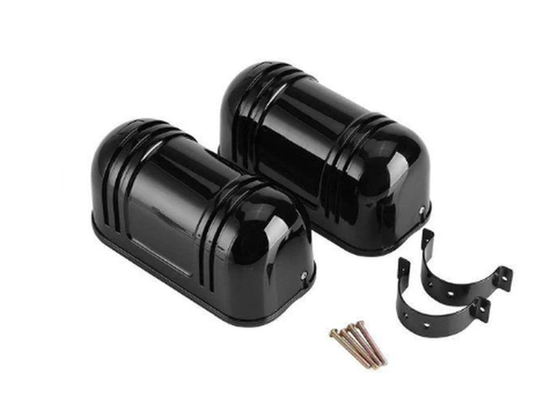 Black Sensor Alarm Dual Beam Infrared Detector 150m