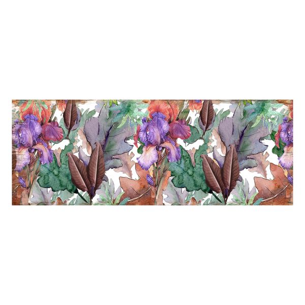 Purple Iris Decoupage Drum Cover