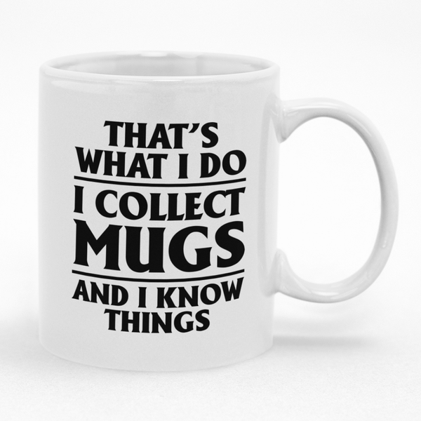 Mug Collectors Coffee Mug - Novelty Gift Idea for Birthday or Christmas