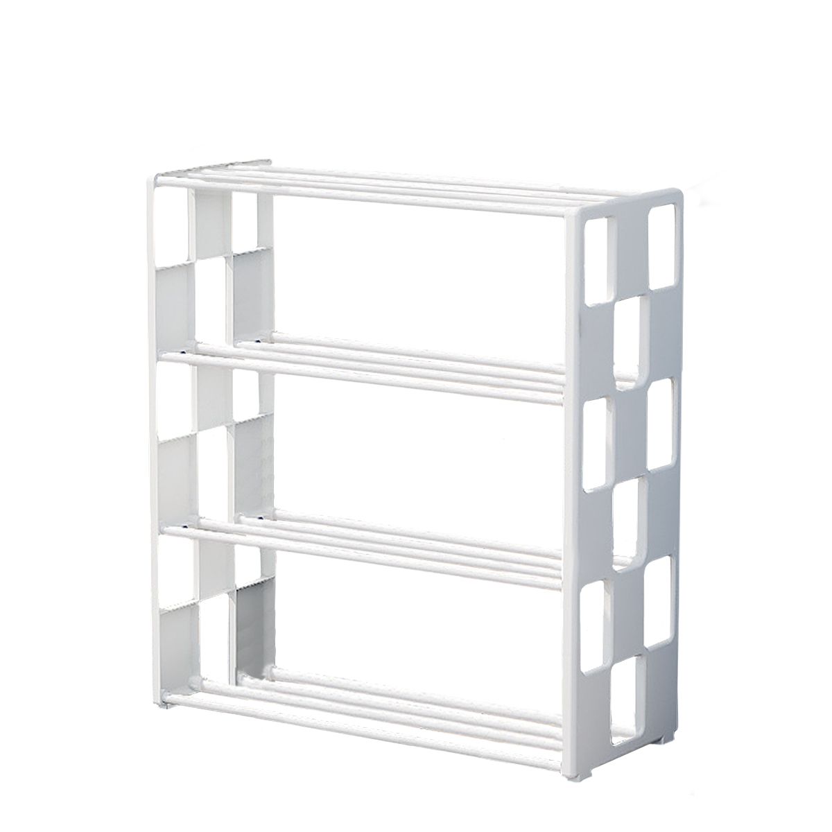 Shoe Shelf Shoe Storage Rack Space-Saving Entryway - White - 4 Tier